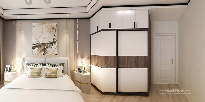 Hangzhou Apartment Wall Panel Design | WPC Wall Cladding Modern Interior in Hangzhou, China - photo 3