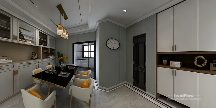 Hangzhou Apartment Wall Panel Design | WPC Wall Cladding Modern Interior in Hangzhou, China - photo 7