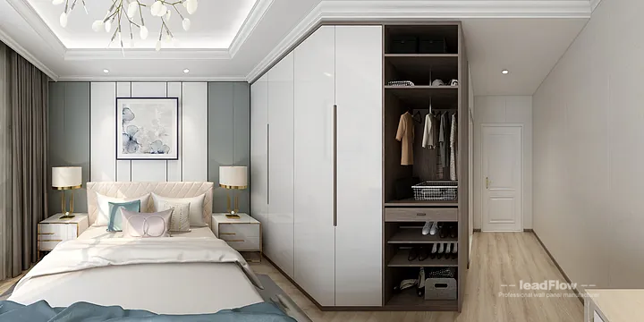 Hangzhou Apartment Wall Panel Design | WPC Wall Cladding Modern Interior in Hangzhou, China - photo 9