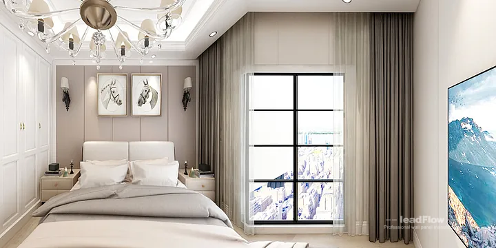 Hangzhou Apartment Interior with WPC Cladding &mdash; Living Room Accent in Hangzhou, China - photo 1