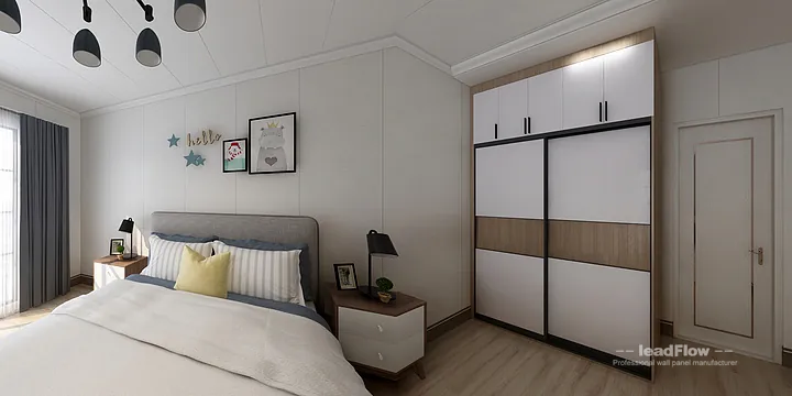 WPC Wall Panel Transformation: Hangzhou Apartment with Secondary Bedroom Walls in Hangzhou, China - photo 12
