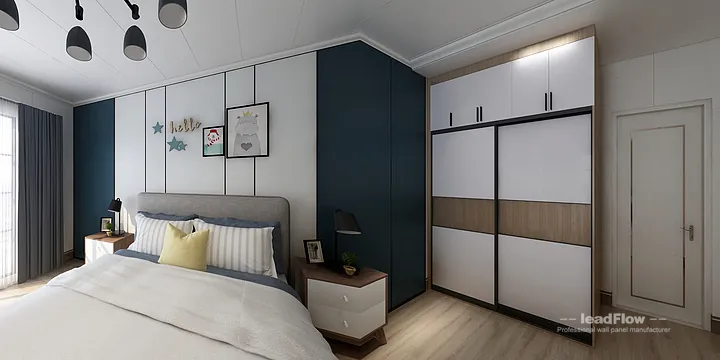 WPC Wall Panel Transformation: Hangzhou Apartment with Secondary Bedroom Walls in Hangzhou, China - photo 3