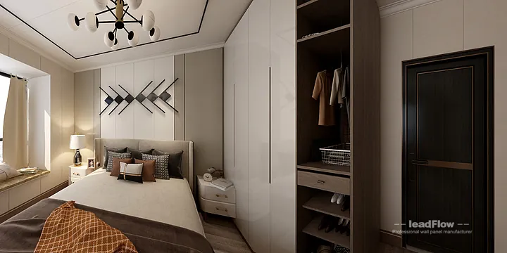 Hangzhou Apartment Renovation with WPC Wall Panel | Living-Dining Room Idea in Hangzhou, China - photo 3