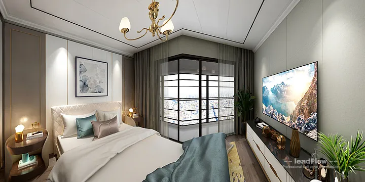 Hangzhou Apartment Renovation with WPC Wall Panel | Living-Dining Room Idea in Hangzhou, China - photo 4