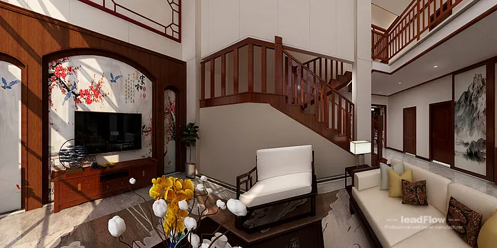 Elegant Villa in Hangzhou Featuring WPC Wall Panel in Hangzhou, China