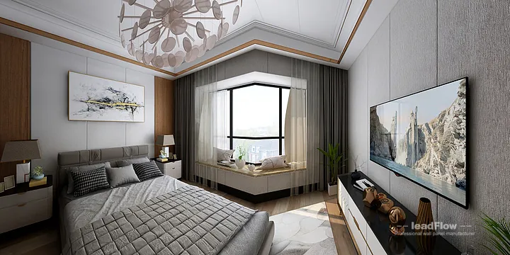 WPC Interior Panel Apartment Case Study in Hangzhou | Modern Secondary Bedroom in Hangzhou, China - photo 1