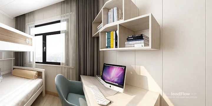 WPC Interior Panel Apartment Case Study in Hangzhou | Modern Secondary Bedroom in Hangzhou, China - photo 14
