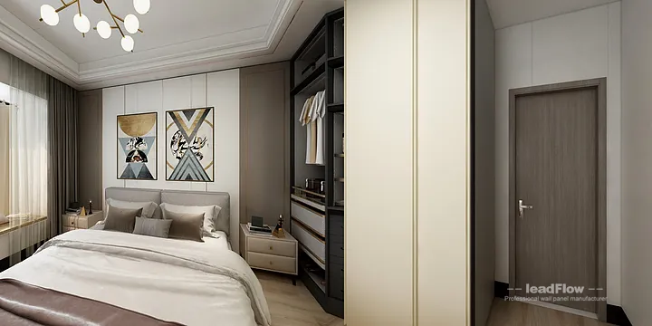 WPC Interior Panel Apartment Case Study in Hangzhou | Modern Secondary Bedroom in Hangzhou, China - photo 2