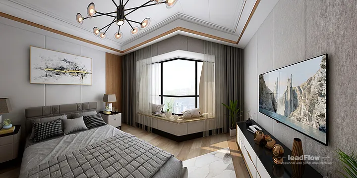 WPC Interior Panel Apartment Case Study in Hangzhou | Modern Secondary Bedroom in Hangzhou, China - photo 22