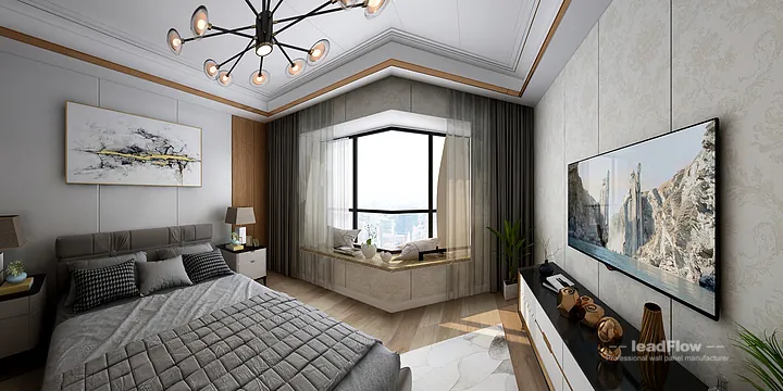 WPC Interior Panel Apartment Case Study in Hangzhou | Modern Secondary Bedroom in Hangzhou, China - photo 23
