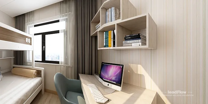 WPC Interior Panel Apartment Case Study in Hangzhou | Modern Secondary Bedroom in Hangzhou, China - photo 30