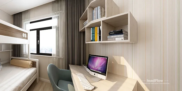WPC Interior Panel Apartment Case Study in Hangzhou | Modern Secondary Bedroom in Hangzhou, China - photo 31