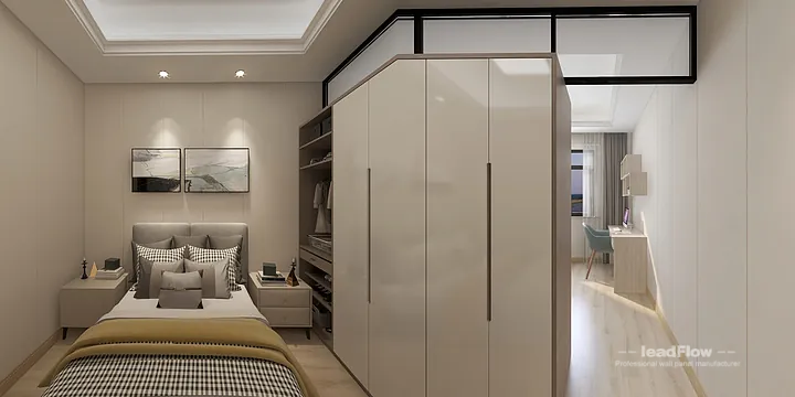 WPC Interior Panel Apartment Case Study in Hangzhou | Modern Secondary Bedroom in Hangzhou, China - photo 7