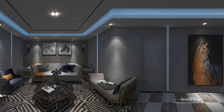 Hangzhou Interior Project Featuring WPC Cladding | lounge room Walls in Hangzhou, China - photo 1