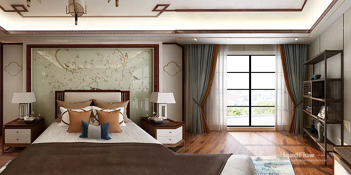 Hangzhou Villa with WPC Cladding &mdash; Secondary Bedroom Feature in Hangzhou, China - photo 15