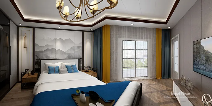Hangzhou Villa with WPC Cladding &mdash; Secondary Bedroom Feature in Hangzhou, China - photo 2