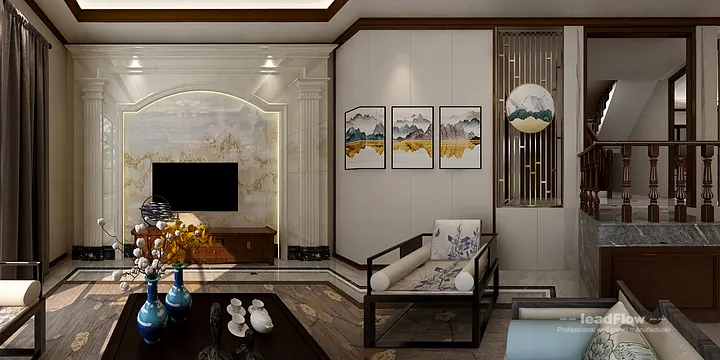 WPC Cladding Apartment Design in Hangzhou | New Chinese Oriental Interior in Hangzhou, China - photo 6