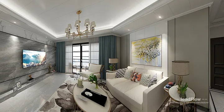 Stylish Apartment Interior in Hangzhou using WPC Cladding in Hangzhou, China