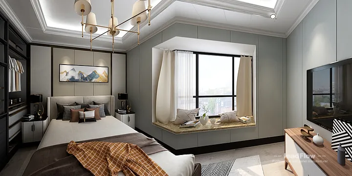 Stylish Apartment Interior in Hangzhou using WPC Cladding in Hangzhou, China - photo 4