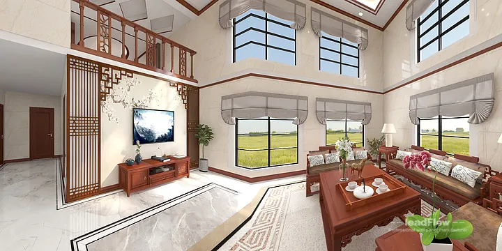 Hangzhou Villa Wall Panel Design | WPC Wall Panel Warm Interior in Hangzhou, China - photo 19