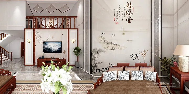 Hangzhou Villa Wall Panel Design | WPC Wall Panel Warm Interior in Hangzhou, China - photo 21