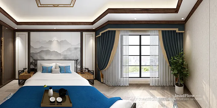 Hangzhou Villa Wall Panel Design | WPC Wall Panel Warm Interior in Hangzhou, China - photo 5