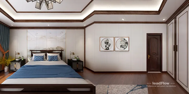 Hangzhou Villa Wall Panel Design | WPC Wall Panel Warm Interior in Hangzhou, China - photo 9