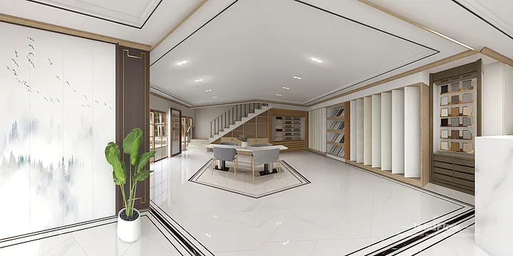 WPC Wall Panel Ideas for Hangzhou Commercial Space | foyer Design in Hangzhou, China - photo 11