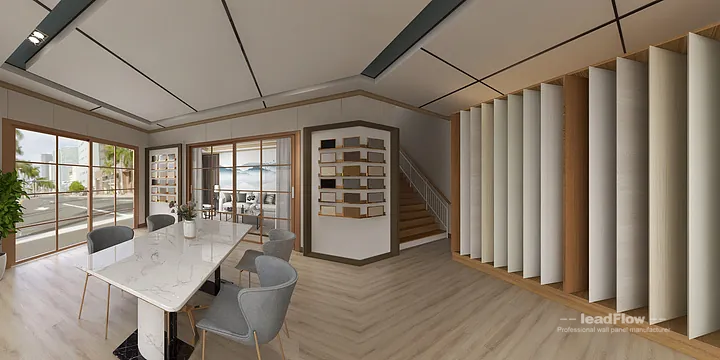 WPC Wall Panel Ideas for Hangzhou Commercial Space | foyer Design in Hangzhou, China - photo 2