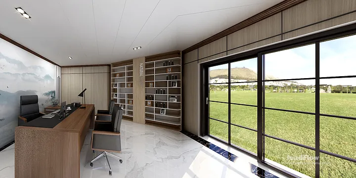 WPC Wall Panel Ideas for Hangzhou Commercial Space | foyer Design in Hangzhou, China - photo 3