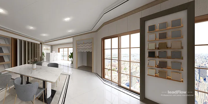 WPC Wall Panel Ideas for Hangzhou Commercial Space | foyer Design in Hangzhou, China - photo 9