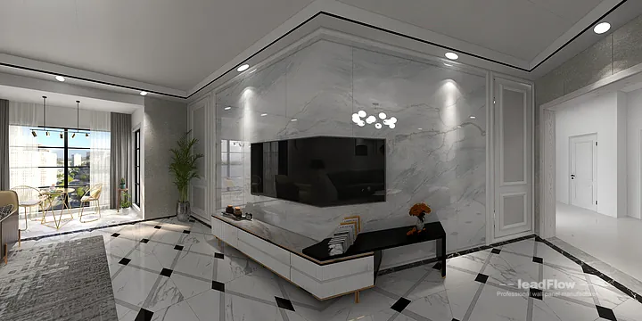 WPC Cladding Transformation: Hangzhou Apartment with Living Room Walls in Hangzhou, China - photo 18