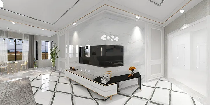 WPC Cladding Transformation: Hangzhou Apartment with Living Room Walls in Hangzhou, China - photo 22