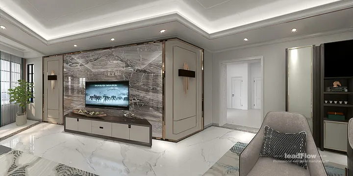 WPC Cladding Transformation: Hangzhou Apartment with Living Room Walls in Hangzhou, China - photo 26