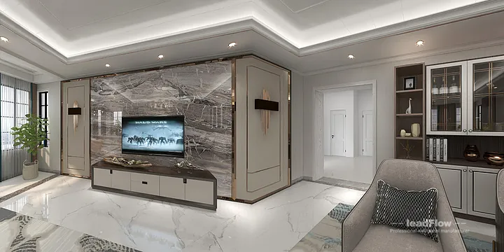 WPC Cladding Transformation: Hangzhou Apartment with Living Room Walls in Hangzhou, China - photo 27