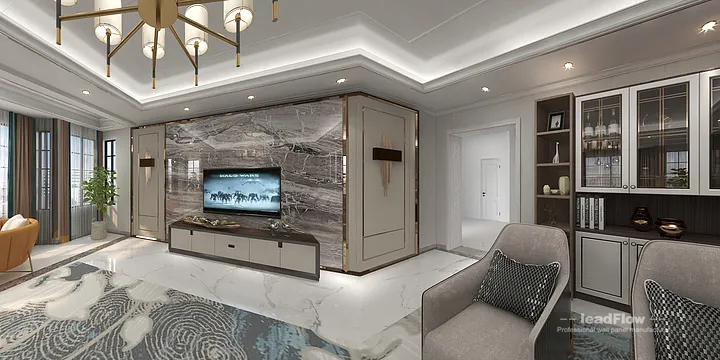 WPC Cladding Transformation: Hangzhou Apartment with Living Room Walls in Hangzhou, China - photo 28