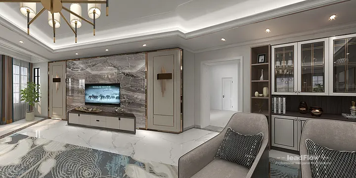 WPC Cladding Transformation: Hangzhou Apartment with Living Room Walls in Hangzhou, China - photo 29