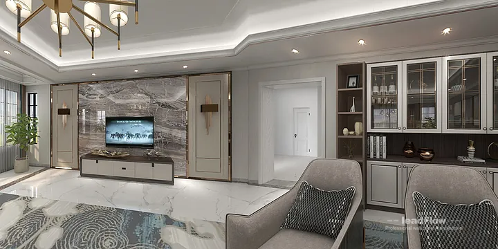 WPC Cladding Transformation: Hangzhou Apartment with Living Room Walls in Hangzhou, China - photo 30