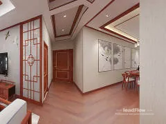 WPC Wall Cladding Apartment Inspiration in Hangzhou &mdash; Contemporary Design in Hangzhou, China