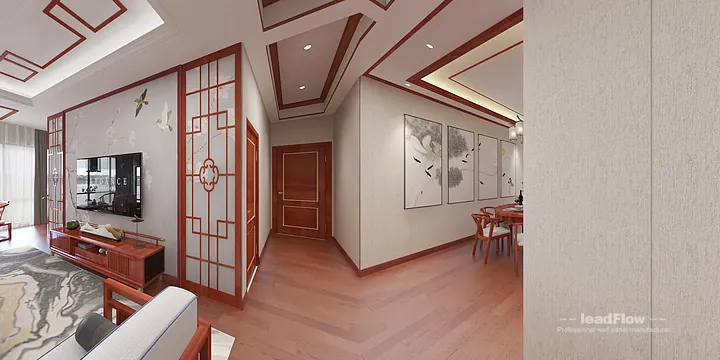 WPC Wall Cladding Apartment Inspiration in Hangzhou &mdash; Contemporary Design in Hangzhou, China - photo 10