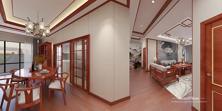 WPC Wall Cladding Apartment Inspiration in Hangzhou &mdash; Contemporary Design in Hangzhou, China - photo 11