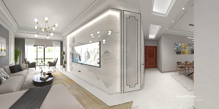 WPC Wall Cladding Apartment Inspiration in Hangzhou &mdash; Contemporary Design in Hangzhou, China - photo 12