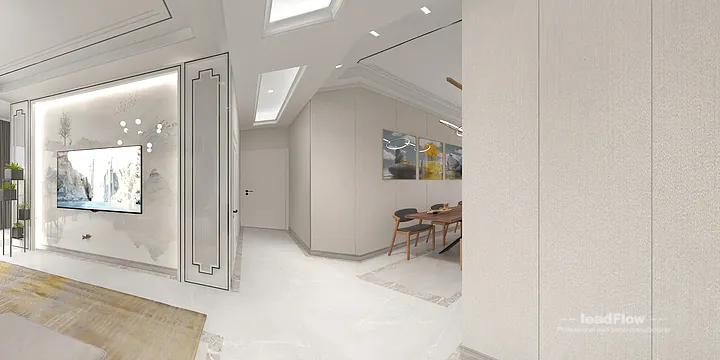 WPC Wall Cladding Apartment Inspiration in Hangzhou &mdash; Contemporary Design in Hangzhou, China - photo 14