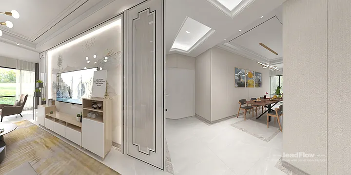 WPC Wall Cladding Apartment Inspiration in Hangzhou &mdash; Contemporary Design in Hangzhou, China - photo 16