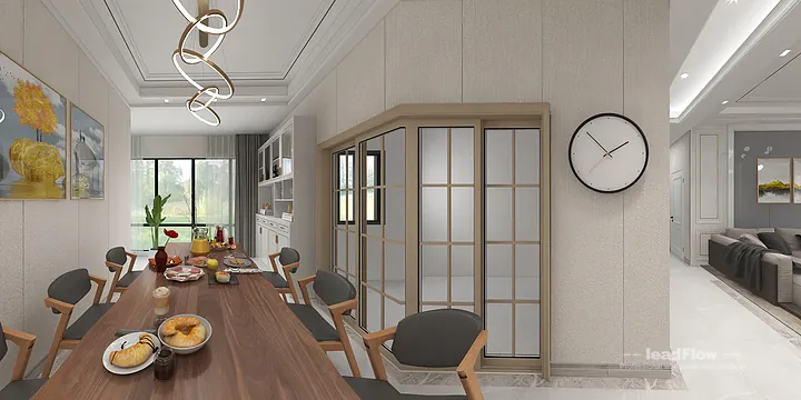 WPC Wall Cladding Apartment Inspiration in Hangzhou &mdash; Contemporary Design in Hangzhou, China - photo 17