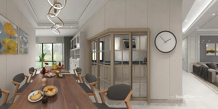 WPC Wall Cladding Apartment Inspiration in Hangzhou &mdash; Contemporary Design in Hangzhou, China - photo 18