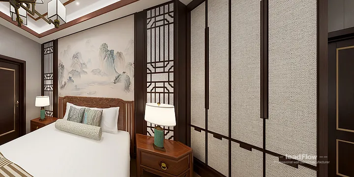 WPC Wall Cladding Apartment Inspiration in Hangzhou &mdash; Contemporary Design in Hangzhou, China - photo 2