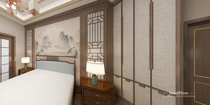 WPC Wall Cladding Apartment Inspiration in Hangzhou &mdash; Contemporary Design in Hangzhou, China - photo 3