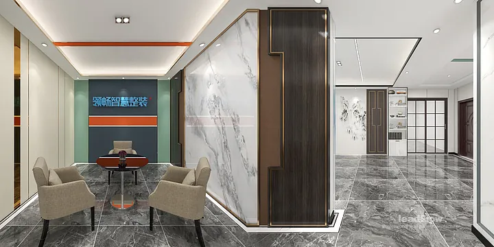 WPC Wall Panel Project: Nanchang Commercial Space with Showroom in Donghu District, Nanchang, China - photo 1