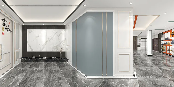 WPC Wall Panel Project: Nanchang Commercial Space with Showroom in Donghu District, Nanchang, China - photo 2